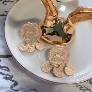 NWT Gold Coin Earrings